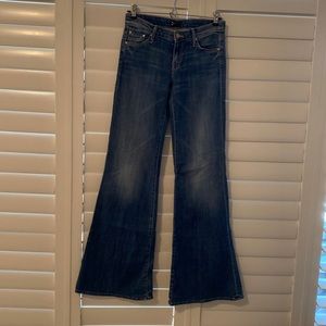 MOTHER the Wilder Flare & Wide Leg Jeans